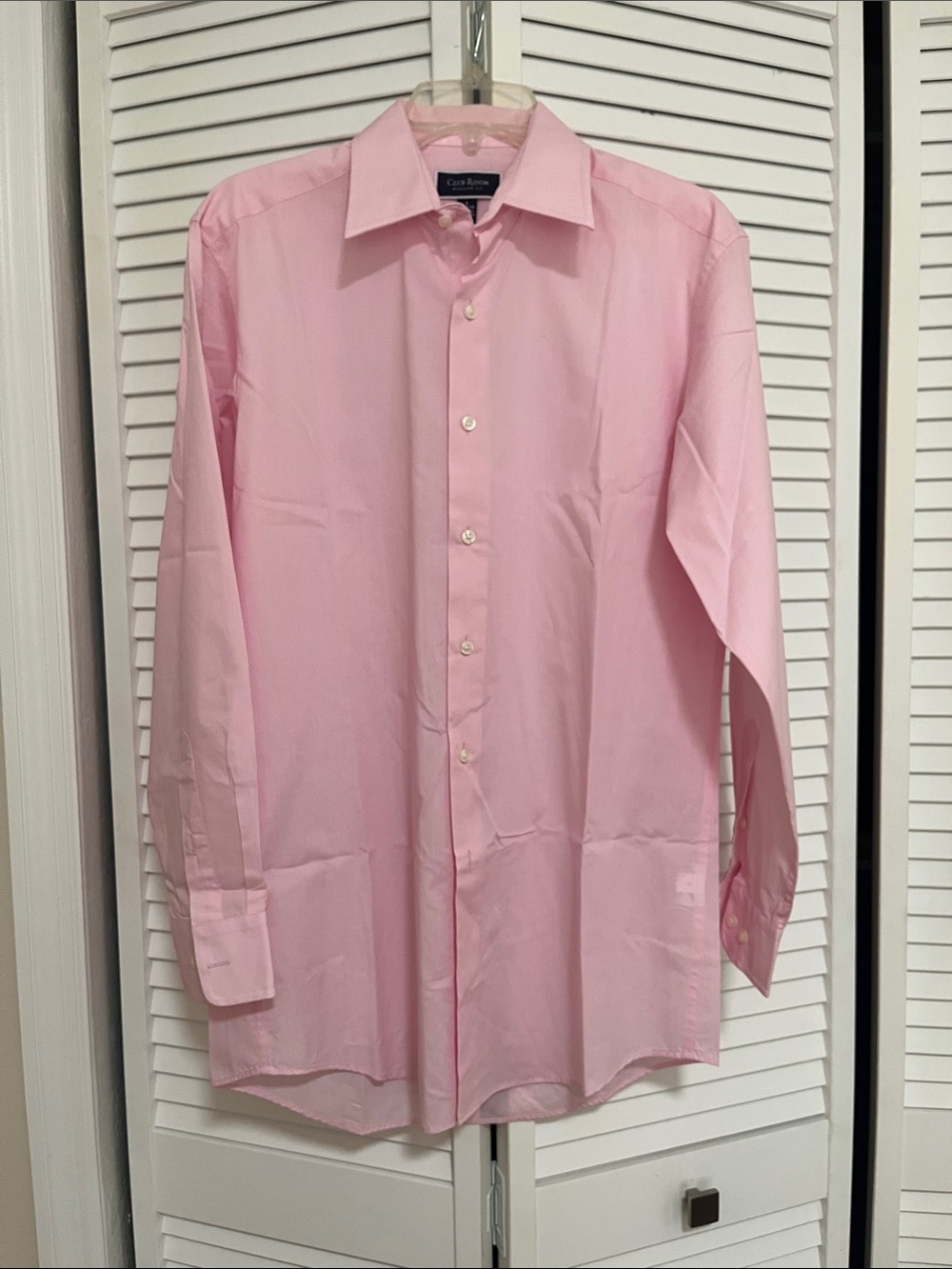 Club Room Light Pink Men's Dress Shirt - Classic Point Collar